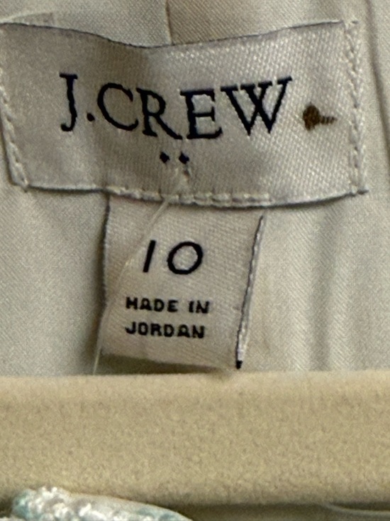 J, Crew Green Tweed Dress Classic Spring Button Front Dress Sz 10 NWT - Picture 5 of 10